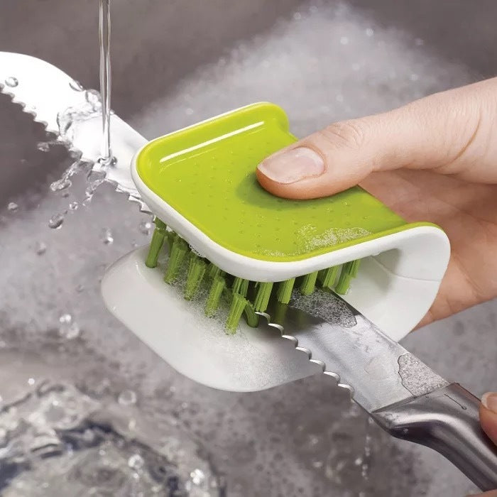 ErgoCleanse U-Shape Knife & Cutlery Precision Brush - Effortless Kitchen Clean-Up Companion